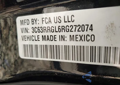 2024 Ram 3500 z USA, uszkodzony, nr VIN 3C63RRGL6RG272074